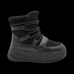 Ботинки на меху Q820-1 черные