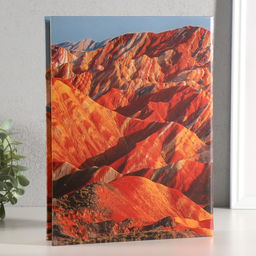 Шкатулка - книга «Бесконечные горы», дерево, искусственная кожа, 28.5×22×4 см