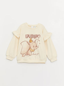 Bisiklet Yaka Dumbo K?z Bebek Sweatshirt ve Tayt 2li - Waikiki фото 2