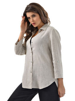 Рубашка  100% лён умягченный и варёный - А+б коллекция фото 7