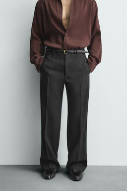 LIMITED EDITION WOOL TUXEDO TROUSERS - Zara фото 2
