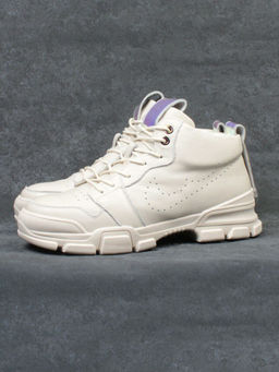 01-REN8-CAX-4-1 BEIGE Ботинки демисезонные женские (натуральная кожа, байка)