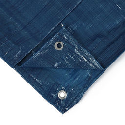 Тент защитный, 6×5 м, плотность 60 г/м², УФ, люверсы шаг 1 м, синий