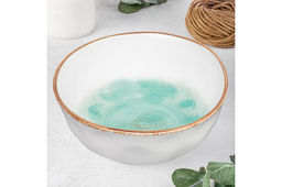 Салатник 18*18*7 см 1 л Кантри бирюзовый