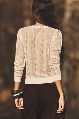 EXTRA-FINE POINTELLE KNIT CARDIGAN - Zara фото 3