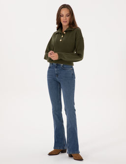 Mavi Skinny Flare Fit Jean Pantolon