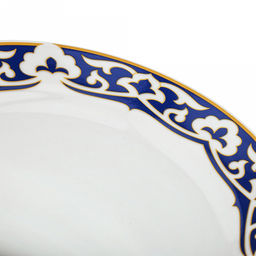 Тарелка мелкая фарфоровая Синяя пахта д175мм, h25мм, гладкий край (Россия) - Домашняя мода фото 3