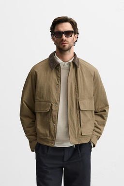 CONTRAST-COLLAR PADDED JACKET - Zara фото 10