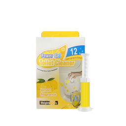 Гель освежитель-очиститель для унитаза в форме шприца, лимон