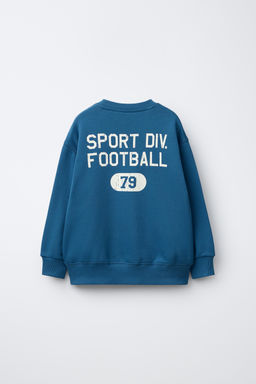 SUDADERA JOGGING TEXTO / Azul?n - Zara фото 2