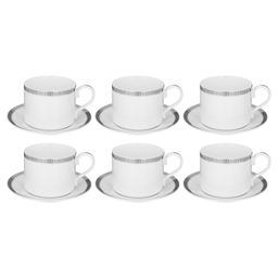 ЧАЙНЫЙ СЕРВИЗ LEFARD CROWN НА 6 ПЕР. 14 ПР. ПЛАТИНОВЫЙ