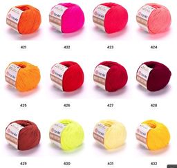 Цена за 10 мотков пряжи Baby Cotton Ram