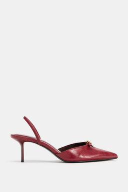 BUCKLE DETAIL SLINGBACK HEELED SHOES - Zara фото 9