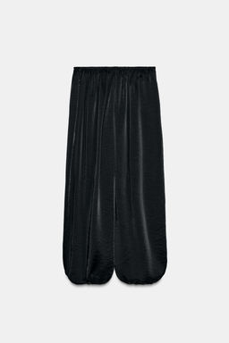 SATIN BALLOON TROUSERS