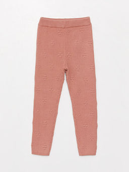 Beli Lastikli Yumu?ak Dokulu K?z Bebek Triko Tayt