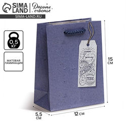 Цена за 2 шт. Пакет подарочный ламинированный, упаковка, «Лучшему тебе», S 12 х 15 х 5.5 см