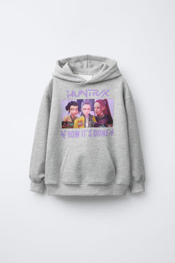 KPOP DEMON HUNTERS NETFLIX PRINT HOODIE - Zara фото 8