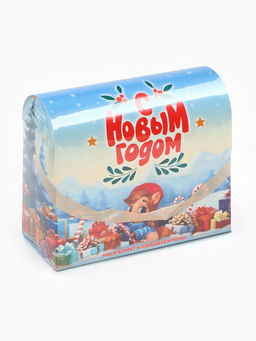 Сладкий детский новогодний подарок С новым годом, конфеты + мягкая игрушка, 250 г