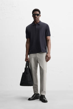 TEXTURED COMFORT TROUSERS