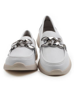 06-YG107-1 WHITE Туфли женские (натуральная кожа)