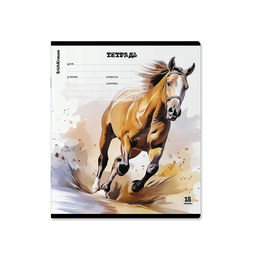 АКЦИЯ Цена за 10 шт. Тетрадь школьная ученическая ErichKrause Wild Mane, 18 листов, линейка (в плёнке по 10 шт.)_MIX-PACK  фото 3