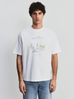 Футболка с принтом из 100% хлопка ZR2605043403-5 / Zarina  фото 4