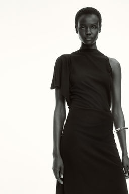Vestido asim?trico en punto roma - H&m фото 3