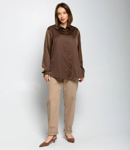 Рубашка #ОКТ085005, коричневый