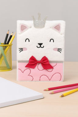 Блокнот плюшевый Princess Meow (21,5*14,5 см)