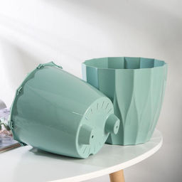 Кашпо для цветов со вставкой «Флюте», 3 л, нефрит