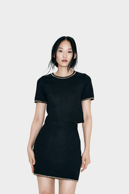 Falda de punto con cadena decorativa - H&m фото 2