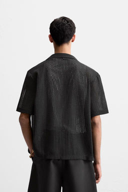 OPEN JACQUARD SHIRT - Zara фото 5
