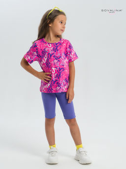 Костюм Актив надписи фуксия-вери-пери - Sovalina фото 6