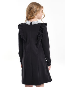 Платье с нарядным воротником в школу UD 6721 черный - Mini maxi фото 4