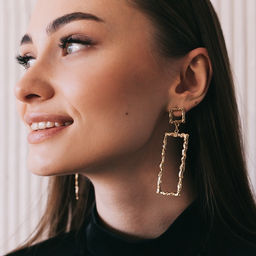 Серьги висячие Фэнтази, цвет золото, 7,3см - Queen fair фото 3