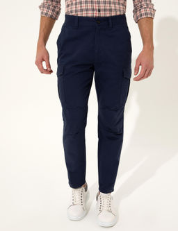 A__k Lacivert Carrot Chino Pantolon