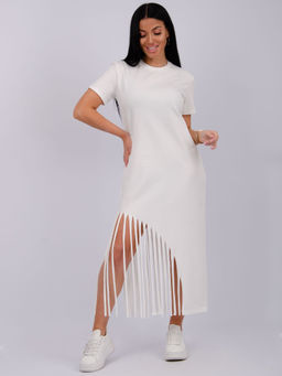 Платье Калипсо 6 молоко, трикотаж - Малина фото 10