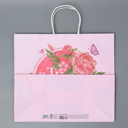 Цена за 2 шт. Пакет подарочный крафтовый, упаковка, Тебе, 32?28?15 см