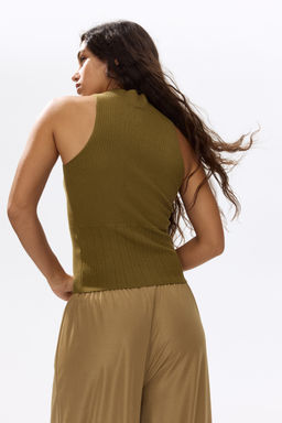 Top de canal? con cuello perkins - H&m фото 7