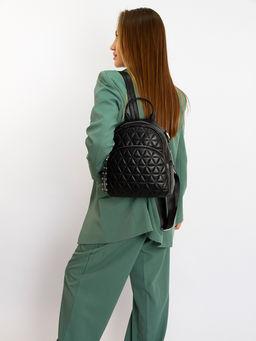 LACCOMA рюкзак 18166-черный натуральная кожа полиэстр