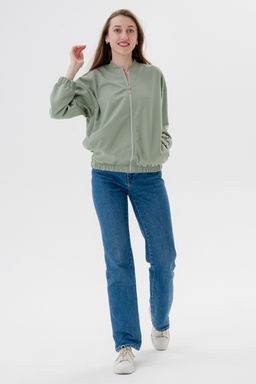 Бомбер из коттон фита полынь макси - Амадэль фото 3