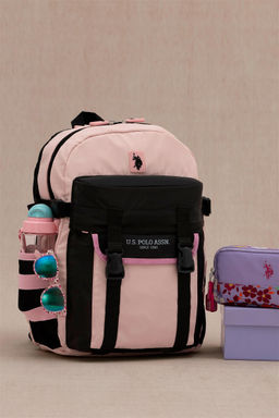 Розовая школьная сумка для девочки