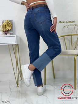 Женские базовые джинсы с ремнем - Bruno фото 3