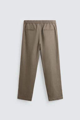 VISCOSE-JUTE TROUSERS - Zara фото 7