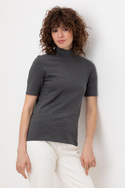 Джемпер Very Neat ЕВТ 3262 из хлопка с эластаном темно-серый