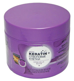 KERATIN+ СТВОЛОВЫЕ КЛЕТКИ Бальзам д/всех типов волос "Восстановление и омоложение", 300 мл
