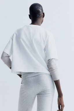 Pantalon acampanado de punto - H&m фото 3