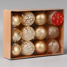 Ёлочные игрушки Морозный день, шары новогодние, набор 12 шт., d=5 см, МИКС - Зимнее волшебство фото 2