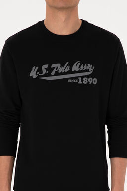 Erkek Bisiklet Yaka Regular Fit Siyah Sweatshirt - U.s. polo assn фото 6
