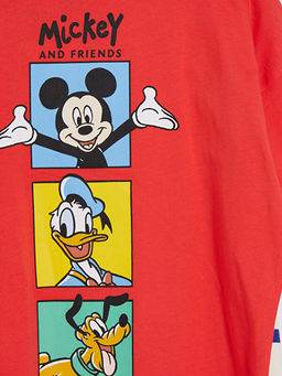 Mickey Mouse Bask?l? Erkek ?ocuk Ti??rt
